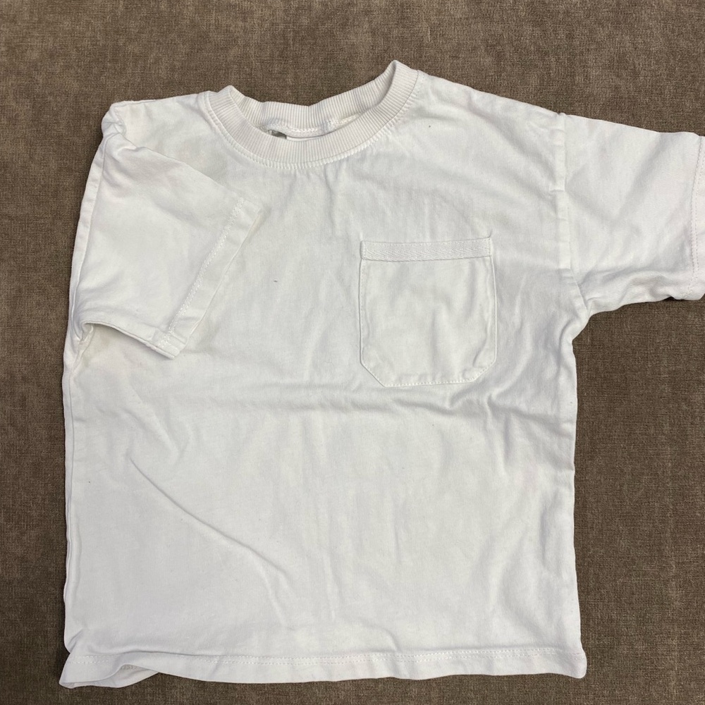 Zara | White Pocket Tee